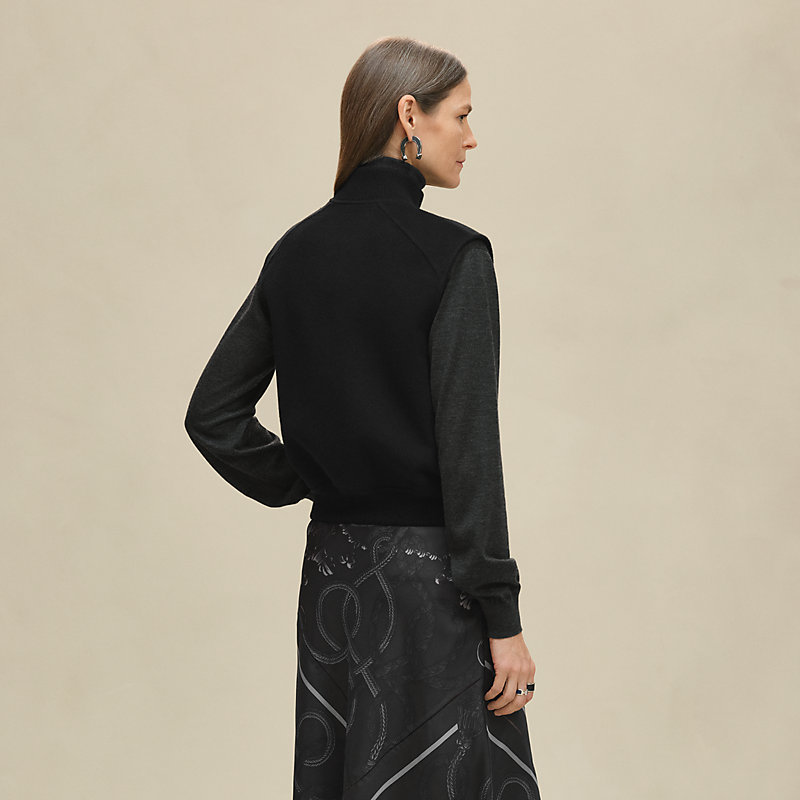 Sleeveless short bomber jacket | Hermès Macau SAR