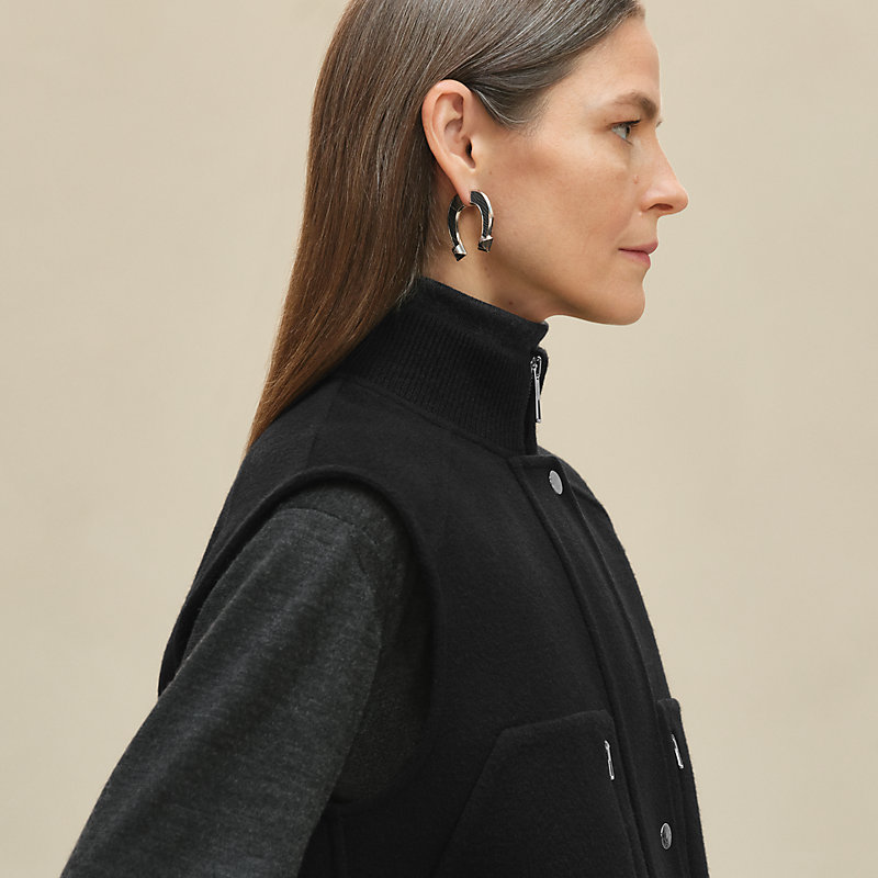 Sleeveless short bomber jacket | Hermès Macau SAR