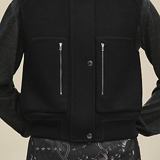 Sleeveless short bomber jacket | Hermès Macau SAR
