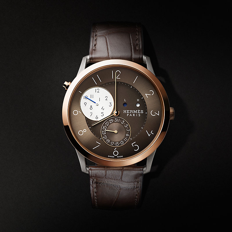 Slim d'Hermès GMT watch, 39.5 mm | Hermès USA