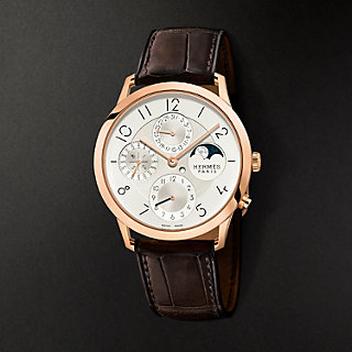 Slim d'Hermès Quantieme Perpetuel watch, 39.5 mm | Hermès USA