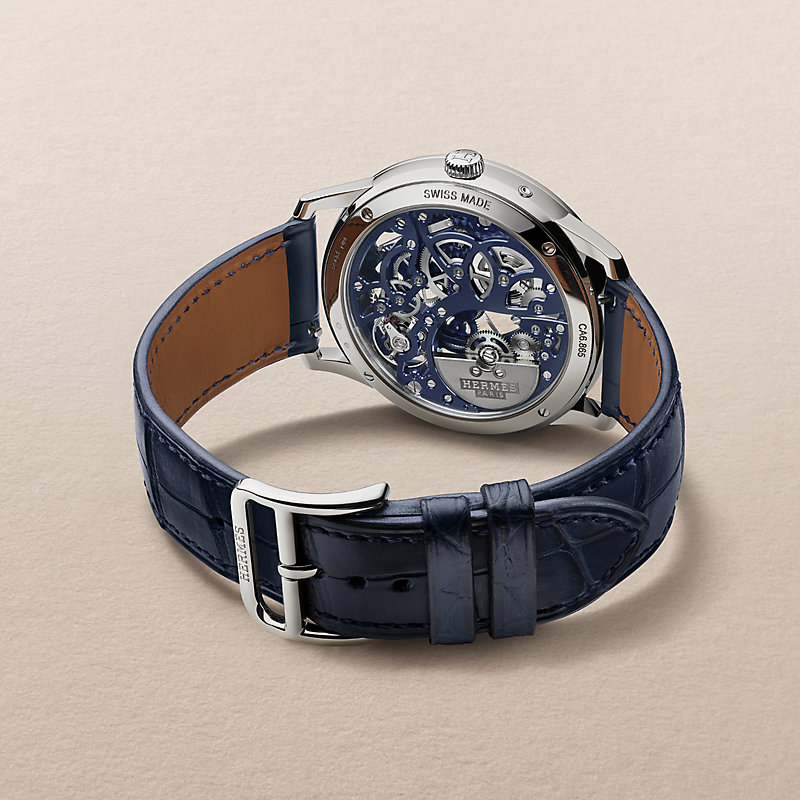 Slim d'Hermès Squelette Lune watch, 39.5 mm | Hermès USA