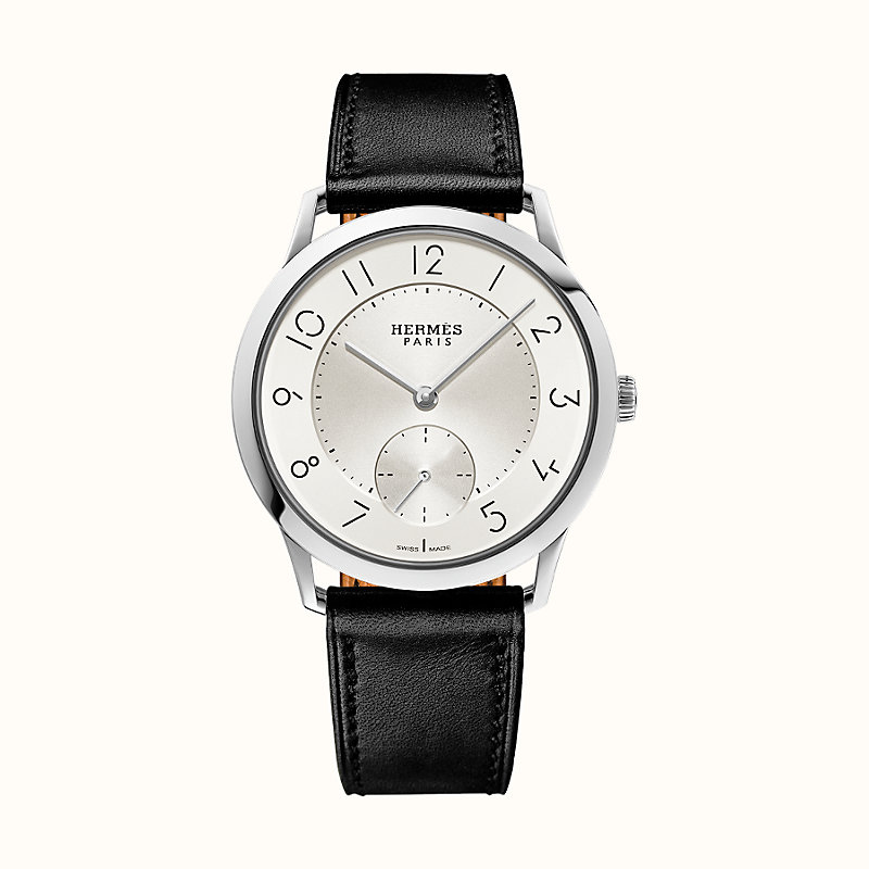 hermes leather watch