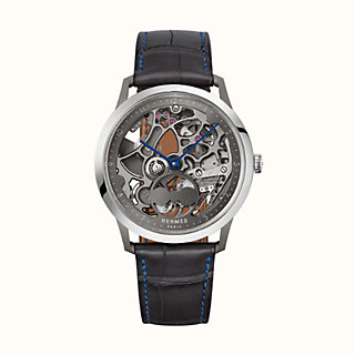 hermes skeleton watch