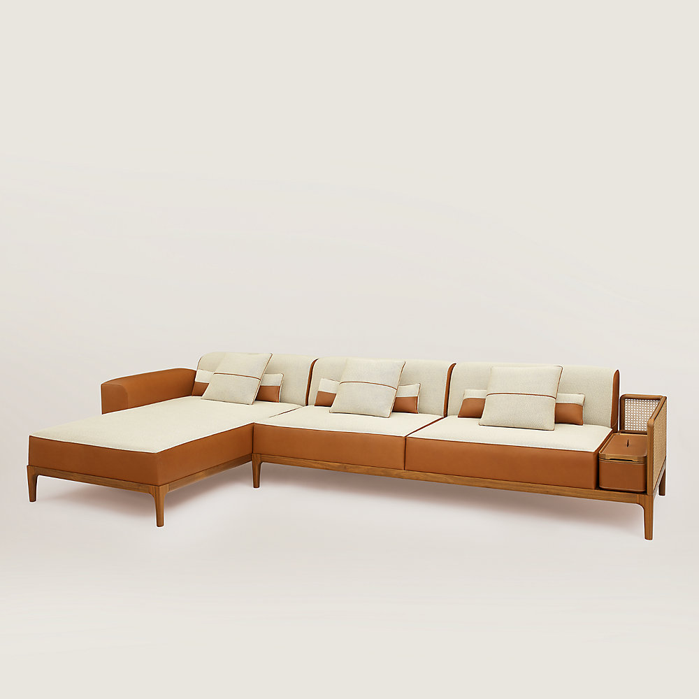 Sofa Sellier 2-seater with lounge chair | Hermès UK