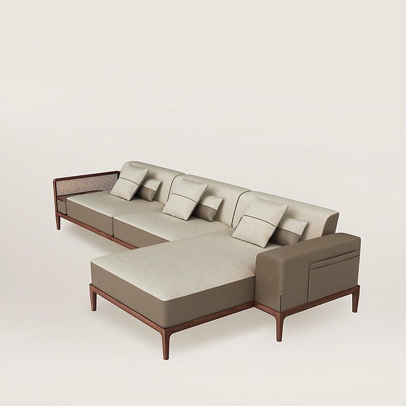 Sofa Sellier 2-seater with lounge chair