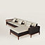 Sofa Sellier 2-seater with lounge chair, View: Worn, worn, view 1 of 2