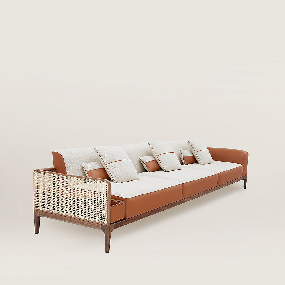 Integrate cotton Promote Sofa Sellier 3-seater | Hermès USA
