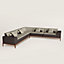 Sofa Sellier d'angle 5 places, Vue: Vue portée, worn, vue 1 sur 1