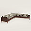 Sofa Sellier d'angle 5 places, Vue: Vue portée, worn, vue 1 sur 1