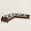 Sofa Sellier d'angle 5 places, Vue: Vue portée, worn, vue 1 sur 1