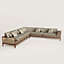 Sofa Sellier d'angle 5 places, Vue: Vue portée, worn, vue 1 sur 2