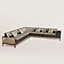Sofa Sellier d'angle 5 places, Vue: Vue portée, worn, vue 1 sur 2