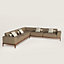Sofa Sellier d'angle 5 places, Vue: Vue portée, worn, vue 1 sur 1