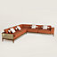 Sofa Sellier d'angle 5 places, Vue: Vue portée, worn, vue 1 sur 2