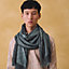 Soie en Vague scarf, View: Worn, worn, view 3 of 4