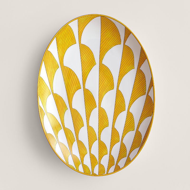 Soleil d'Hermès oval platter, medium model | Hermès Belgium