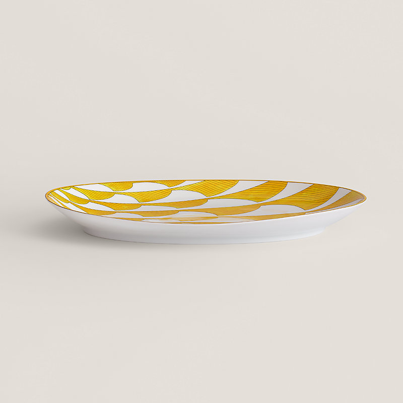 Soleil d'Hermès oval platter, small model | Hermès USA