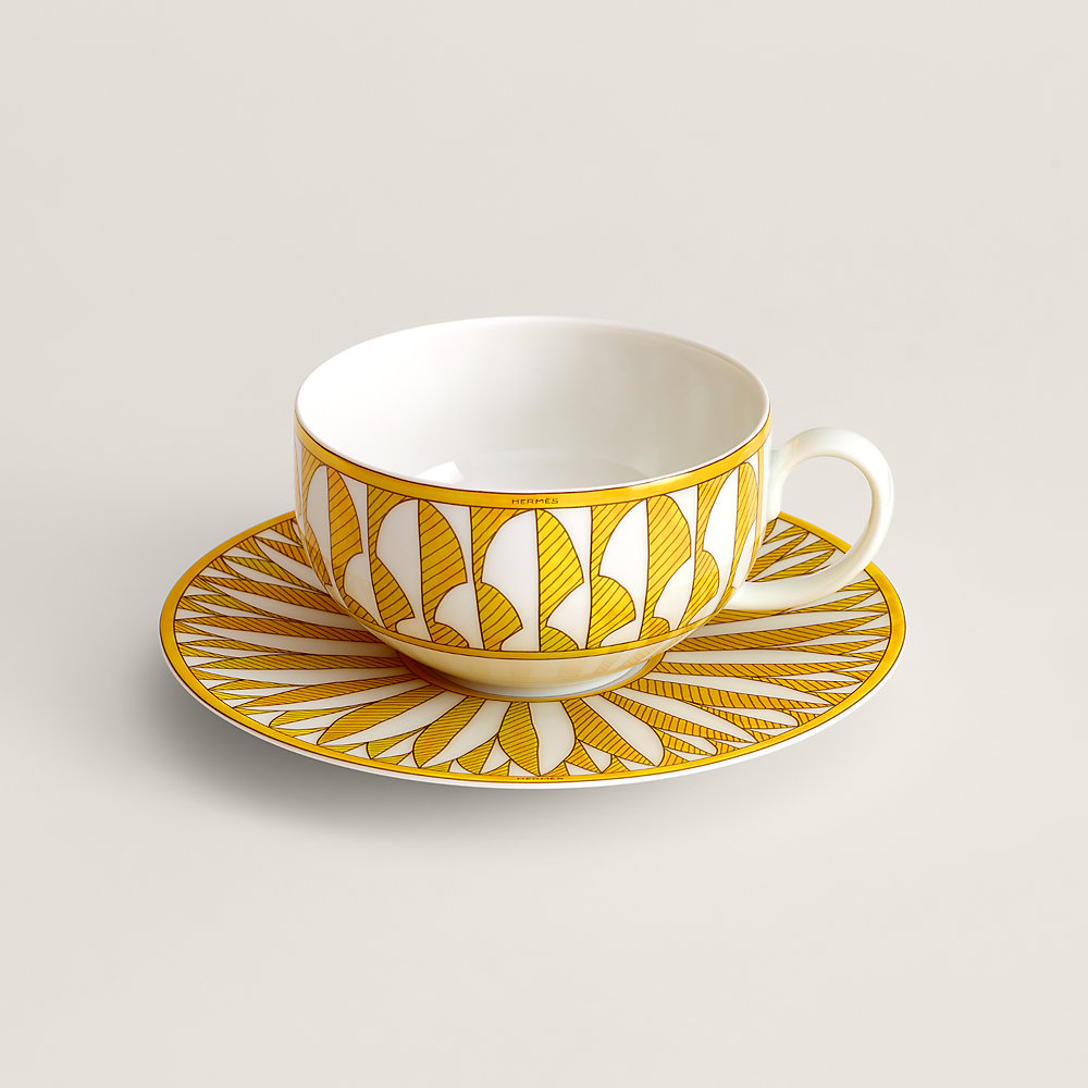 hermes tea cup and saucer price