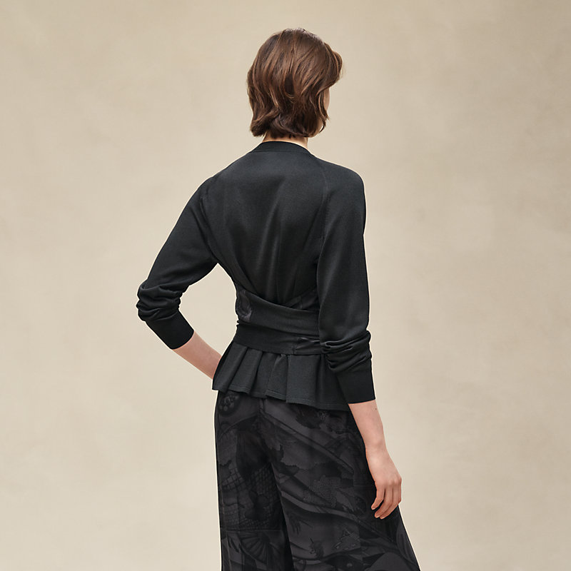 "Soleil de Soie Poudre" long-sleeve sweater 