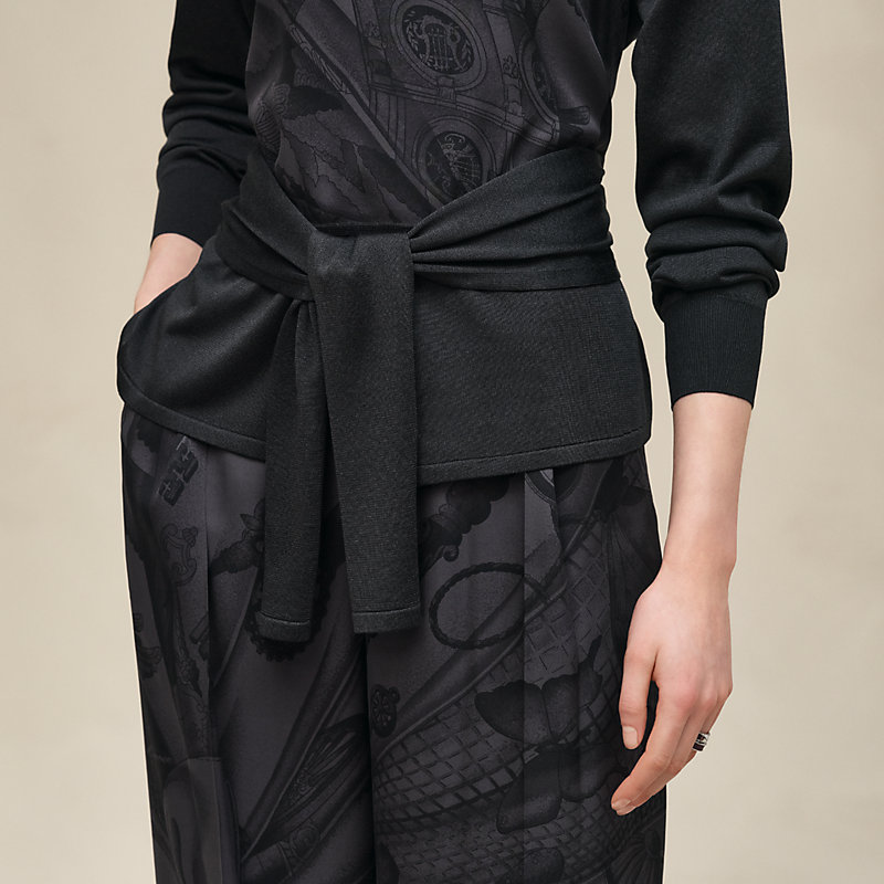 "Soleil de Soie Poudre" long-sleeve sweater 
