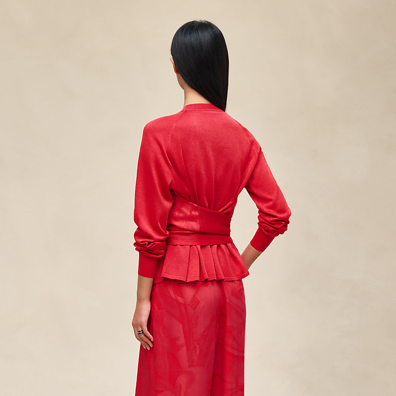 "Soleil de Soie Poudre" long-sleeve sweater , View: , view 3 of 5