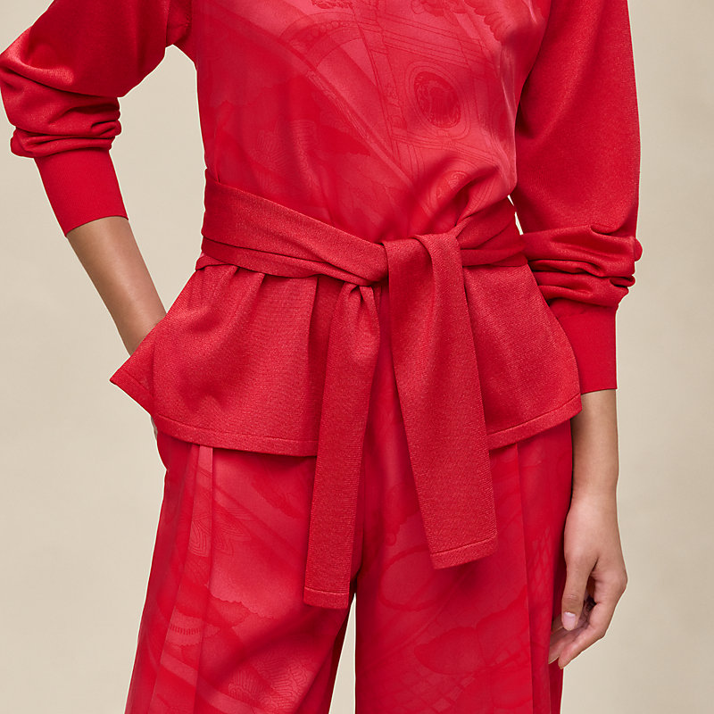 "Soleil de Soie Poudre" long-sleeve sweater , View: , view 5 of 5
