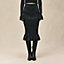 "Soleil de Soie Poudre" smocked pencil skirt , View: Worn, worn, view 3 of 6