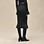 "Soleil de Soie Poudre" smocked pencil skirt , View: Worn, worn, view 4 of 6