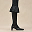 "Soleil de Soie Poudre" smocked pencil skirt , View: Worn, worn, view 6 of 6