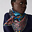Sous le Charme d'Orphee double face scarf 90, View: Worn, worn, view 3 of 5