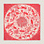 Sous le Charme d'Orphee double face scarf 90, View: Worn, worn, view 5 of 5