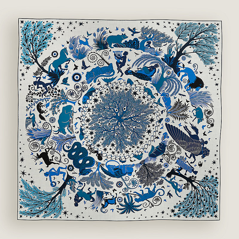 HERMES カシシル 140 Sous le Charme d'Orphee Sous le Charme d'Orphee shawl 140 | Hermès UK