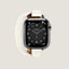 Space Black Series 7 case & Band Apple Watch Hermes Double Tour 41&nbsp;mm&nbsp;Attelage, View: front, front, view 1 of 3