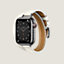 Space Black Series 7 case & Band Apple Watch Hermes Double Tour 41&nbsp;mm&nbsp;Attelage, View: side, side, view 2 of 3
