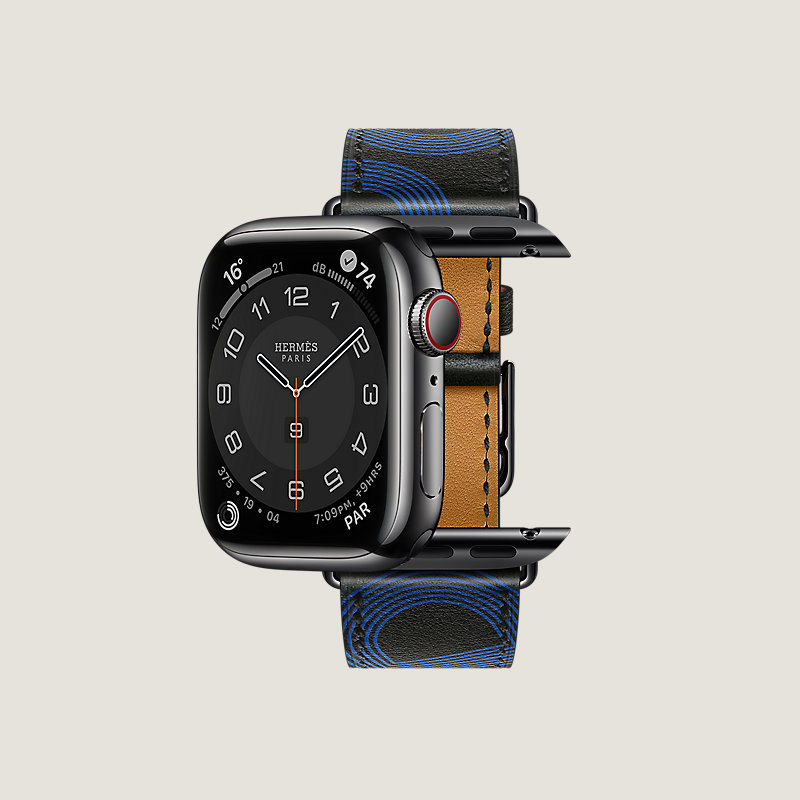 Space Black Series 7 case & Band Apple Watch Hermes Single Tour 41&nbsp;mm