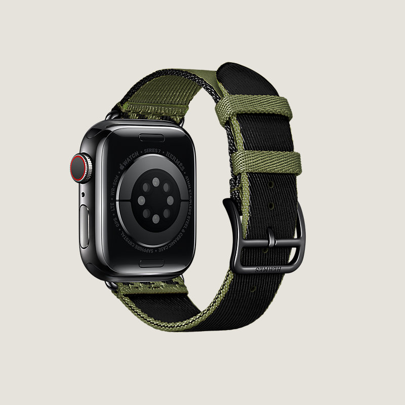 Space Black Series 7 case & Band Apple Watch Hermes Single Tour 41&nbsp;mm&nbsp;Jumping