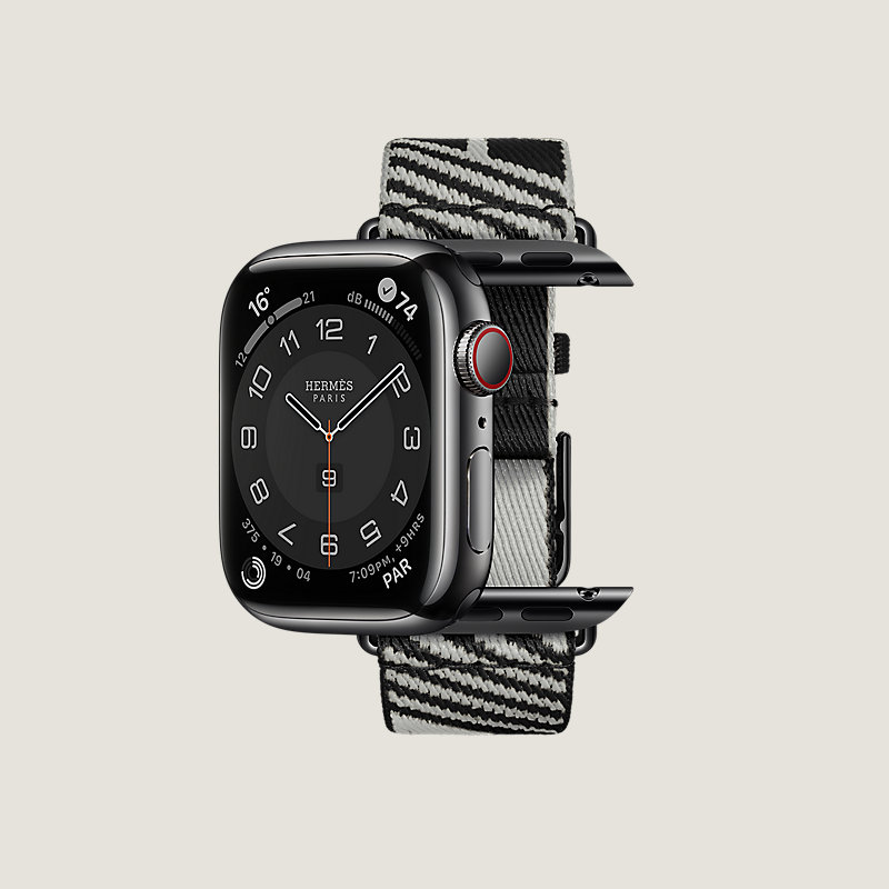 Space Black Series 7 case & Band Apple Watch Hermes Single Tour 41&nbsp;mm&nbsp;Jumping