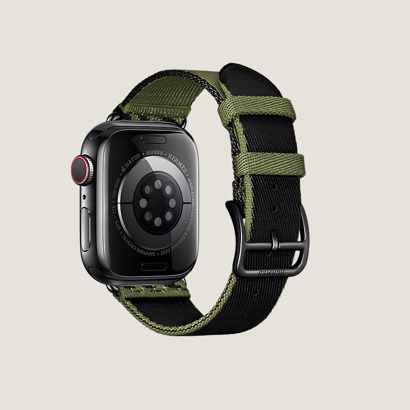 Space Black Series 8 case & Band Apple Watch Hermes Single Tour 41&nbsp;mm&nbsp;Jumping