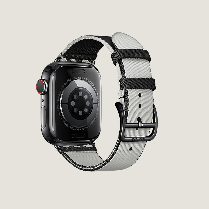 Space Black Series 8 case & Band Apple Watch Hermes Single Tour 41&nbsp;mm&nbsp;Jumping