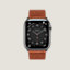 Space Black Series 8 case & Band Apple Watch Hermès Single Tour 45&nbsp;mm H Diagonal, View: front, front, view 1 of 5