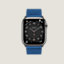 Space Black Series 8 case & Band Apple Watch Hermès Single Tour 45&nbsp;mm H Diagonal, View: front, front, view 1 of 5