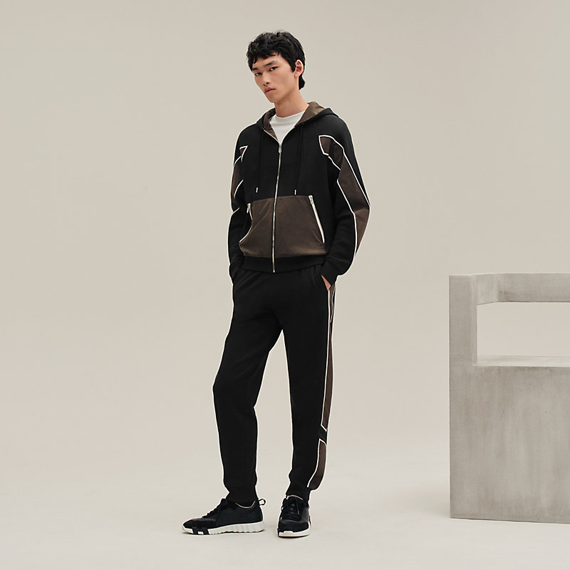 Sport capsule hooded sweater - Green - 3XL | Hermès Canada