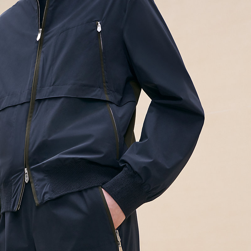 Sport capsule rib-trim jacket | Hermès USA