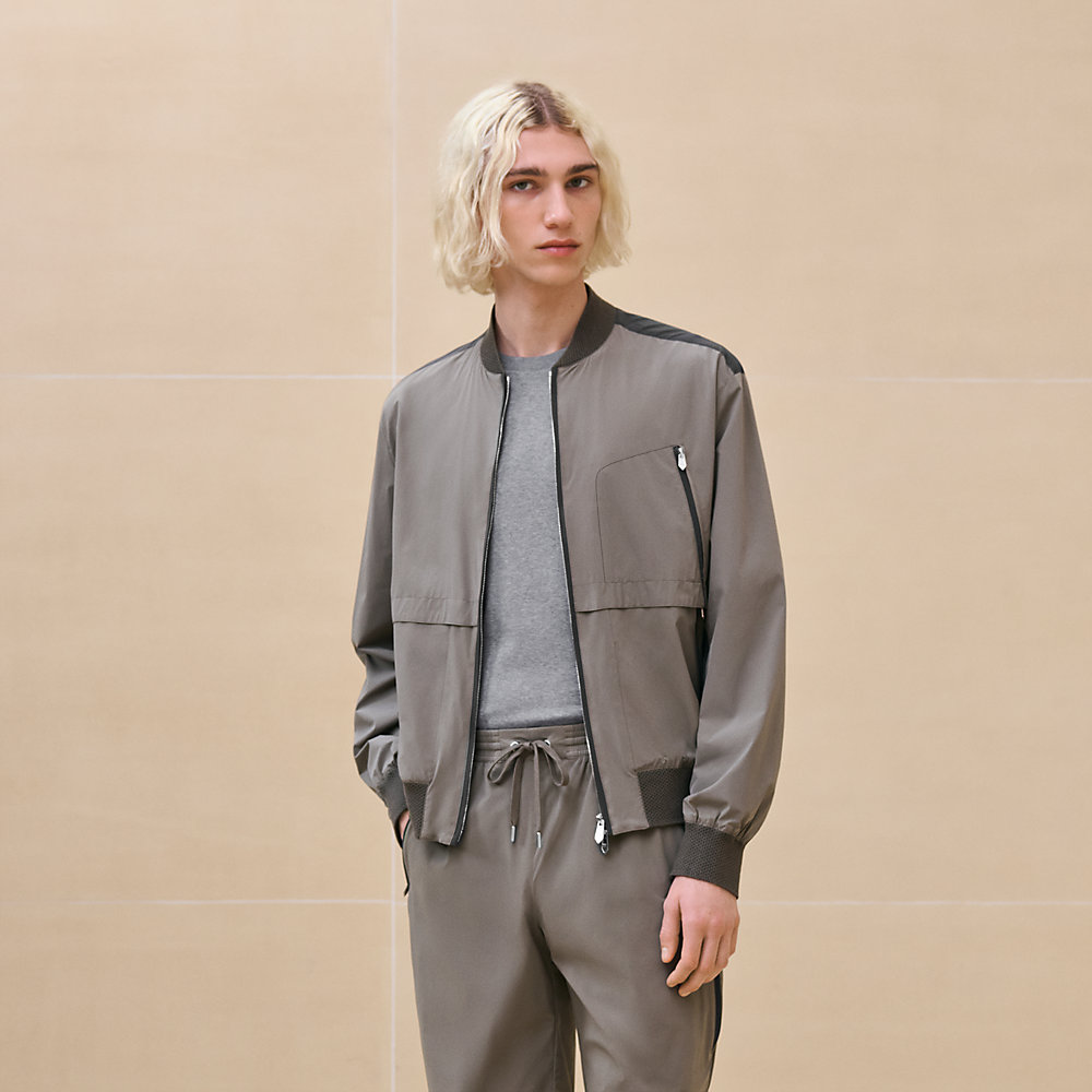 Sport capsule rib-trim jacket | Hermès Macau SAR