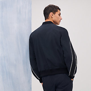 Sport capsule rib-trim jacket | Hermès USA