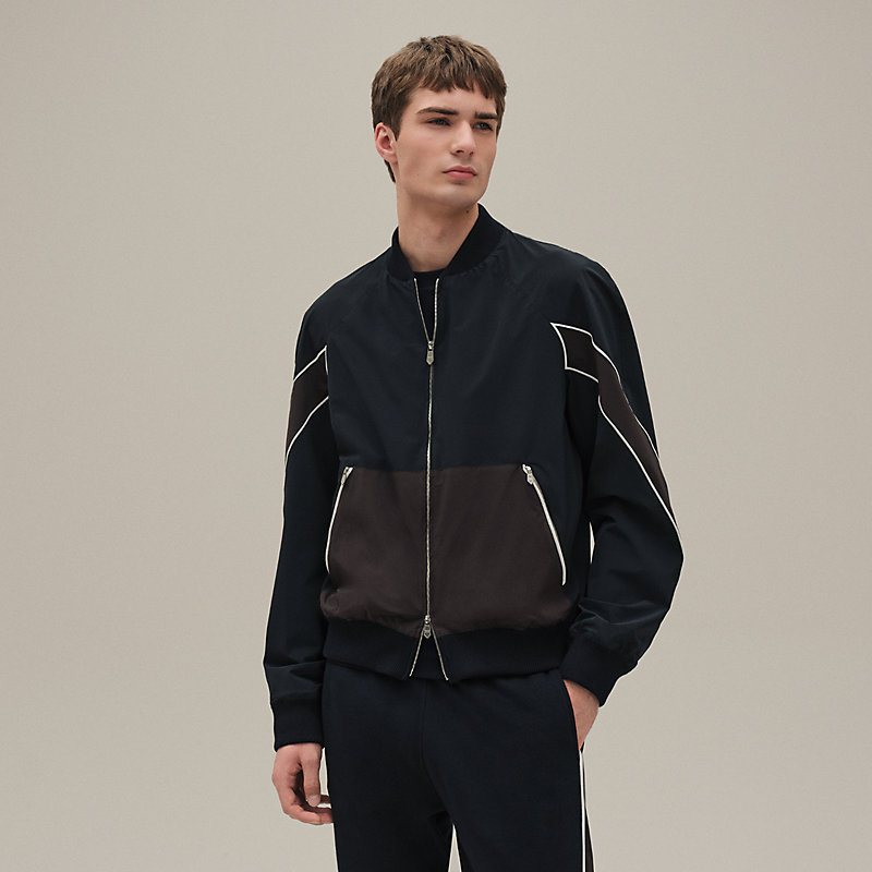 Sport capsule rib-trim jacket | Hermès Macau SAR