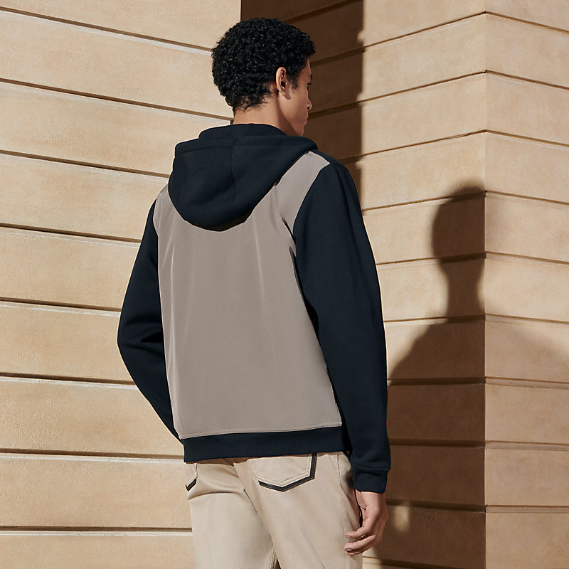 Sport capsule zipped hooded sweater | Hermès USA