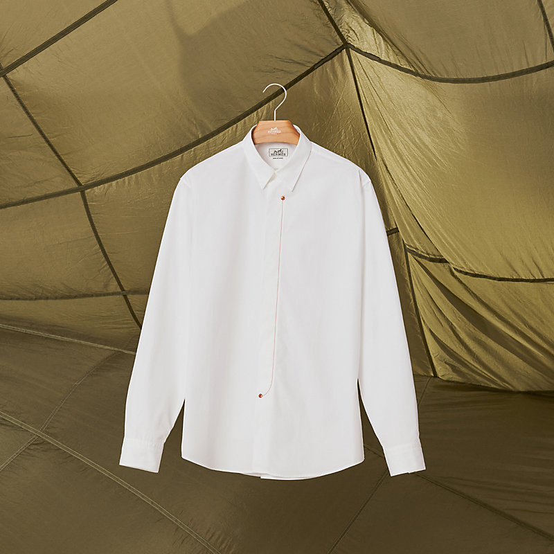 Sporty fit shirt with Emile collar