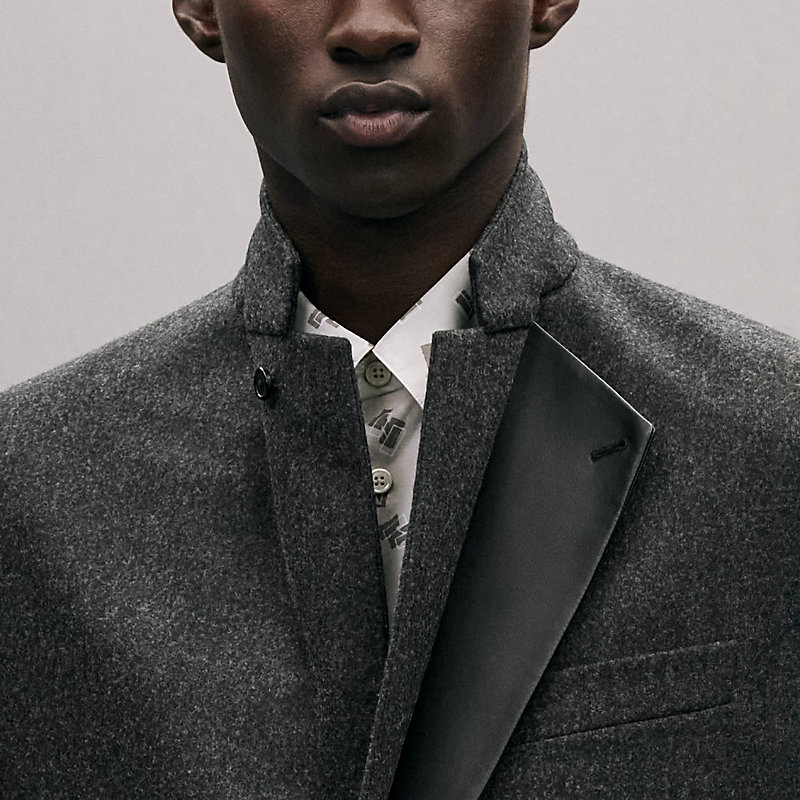 Stadium Relax jacket with leather detail, View: , view 7 of 7